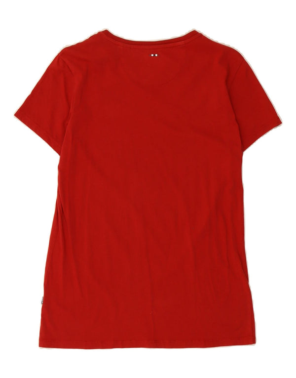 Camiseta feminina NAPAPIJRI UK 14 vermelho médio