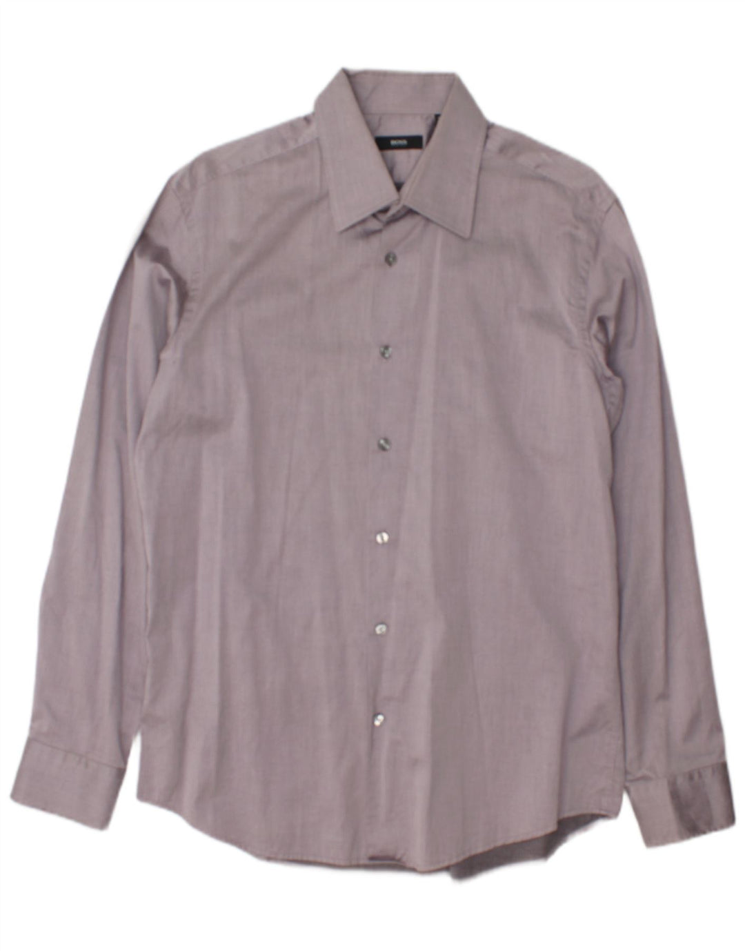 Camisa masculina Hugo Boss tamanho 16 1/2 42 listra cinza grande