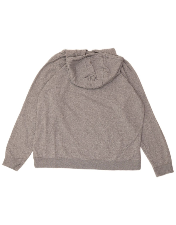NIKE Mens Graphic Hoodie Jumper XL Cinza Flecked Algodão