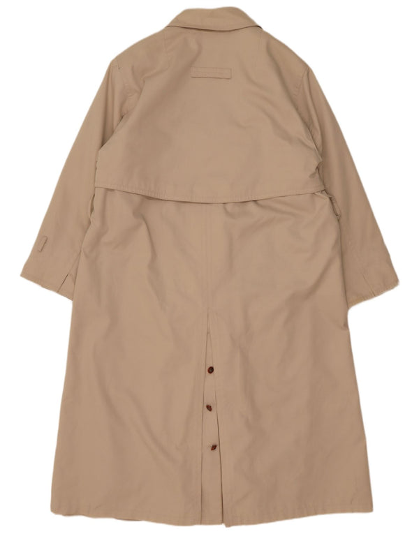 Sobretudo feminino vintage UK 18 XL bege acrílico