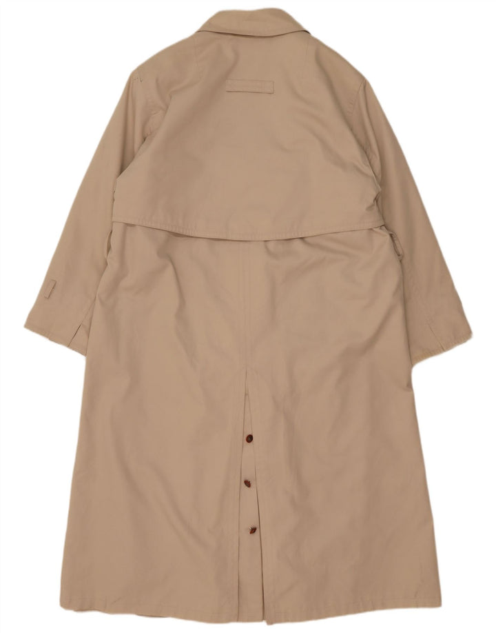 Sobretudo feminino vintage UK 18 XL bege acrílico