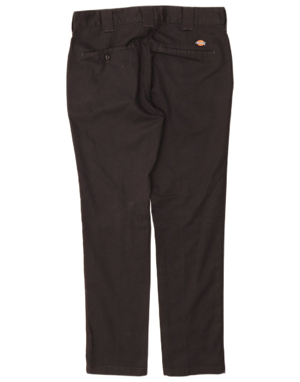 Calças Dickies masculinas Slim Fit Chino W32 L32 poliéster preto