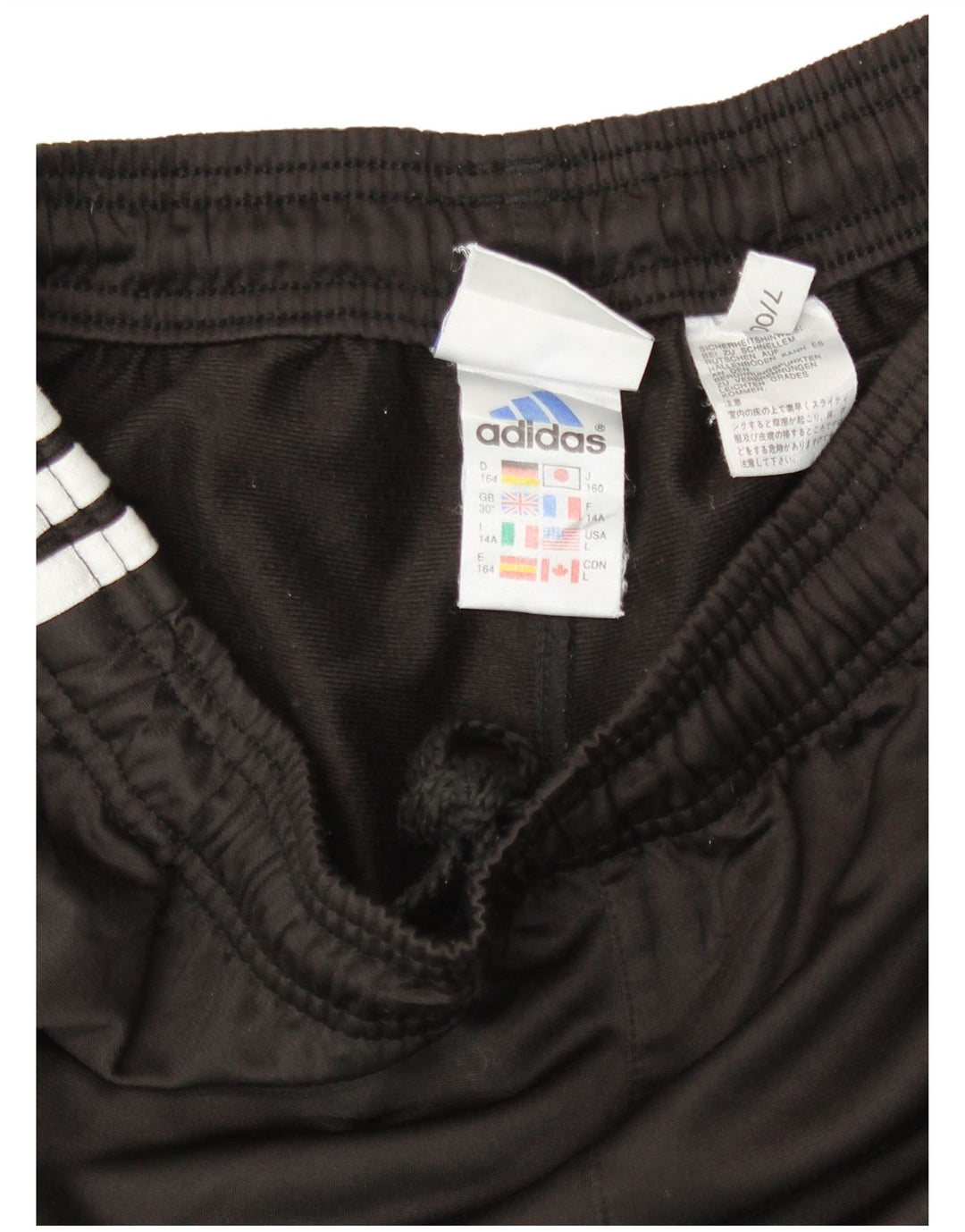 Calças de treino Adidas meninos 13-14 anos preto poliéster