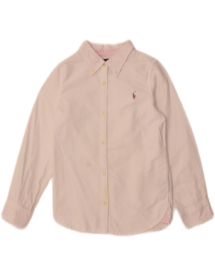 Camisa masculina RALPH LAUREN 5-6 anos algodão branco