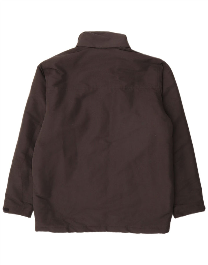 Jaqueta acolchoada masculina Jack Wolfskin Reino Unido 40/42 grande poliéster preto