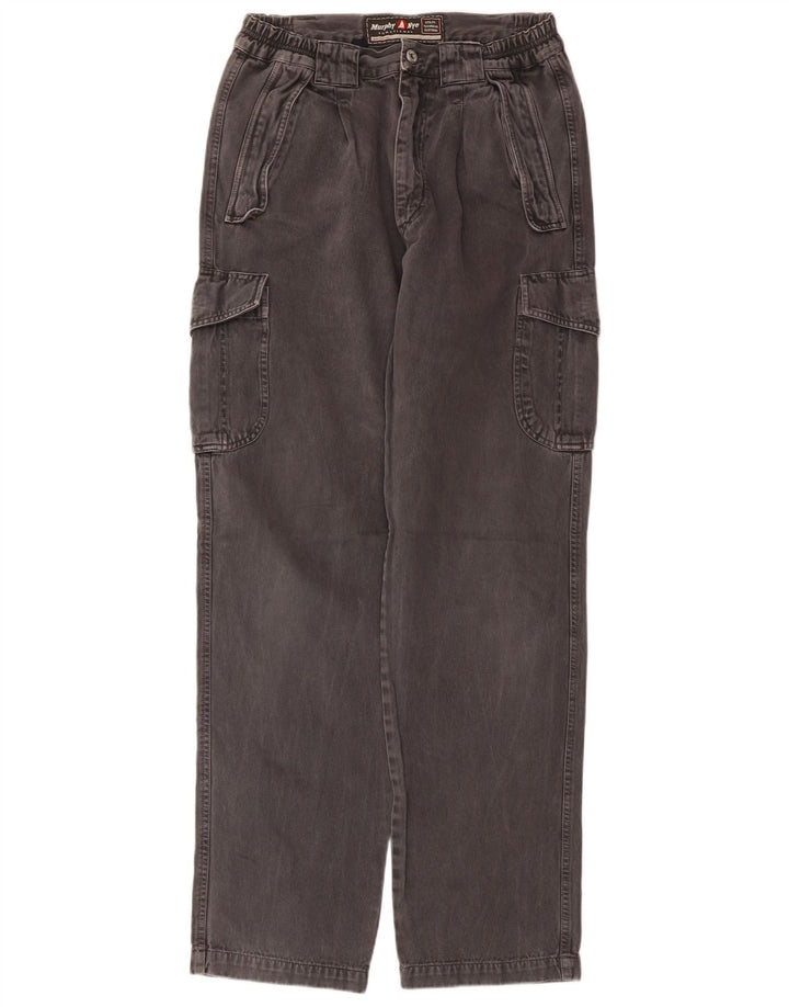 Calça cargo masculina Murphy & Nye W31 L33 algodão cinza
