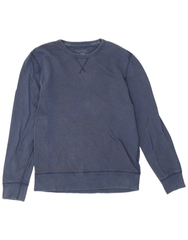 Gap moletom masculino jumper médio algodão azul marinho