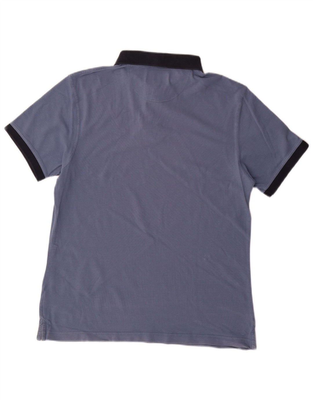 Camisa polo masculina BARBOUR grande algodão azul