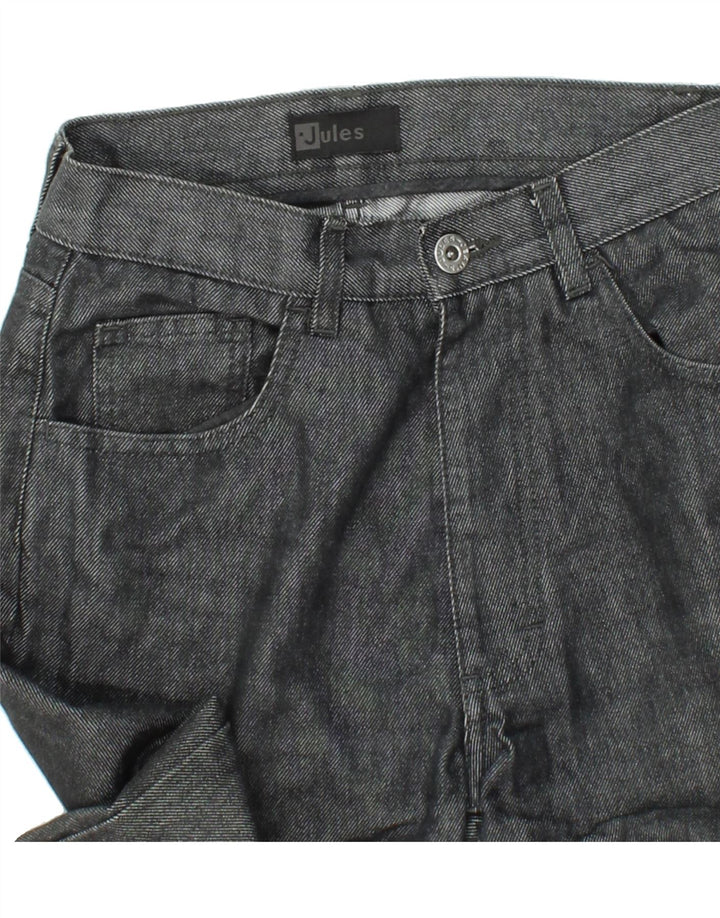 JULES Mens Straight Jeans W32 L28 Grey Cotton Vintage Jules and Second-Hand Jules from Messina Hembry 