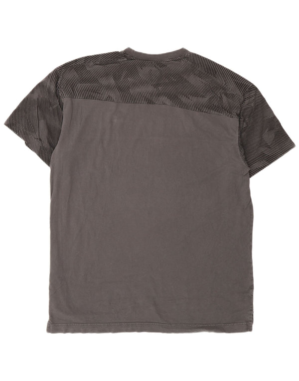 Camiseta masculina Puma grande algodão geométrico cinza
