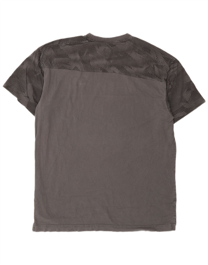 Camiseta masculina Puma grande algodão geométrico cinza