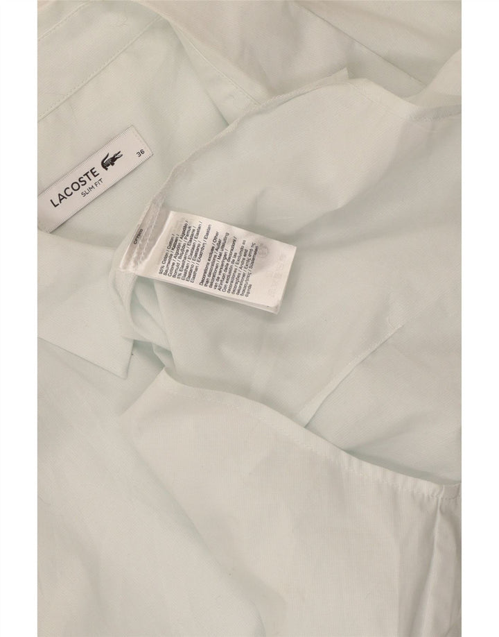 Camisa feminina Lacoste Slim Fit tamanho 36 pequeno algodão verde