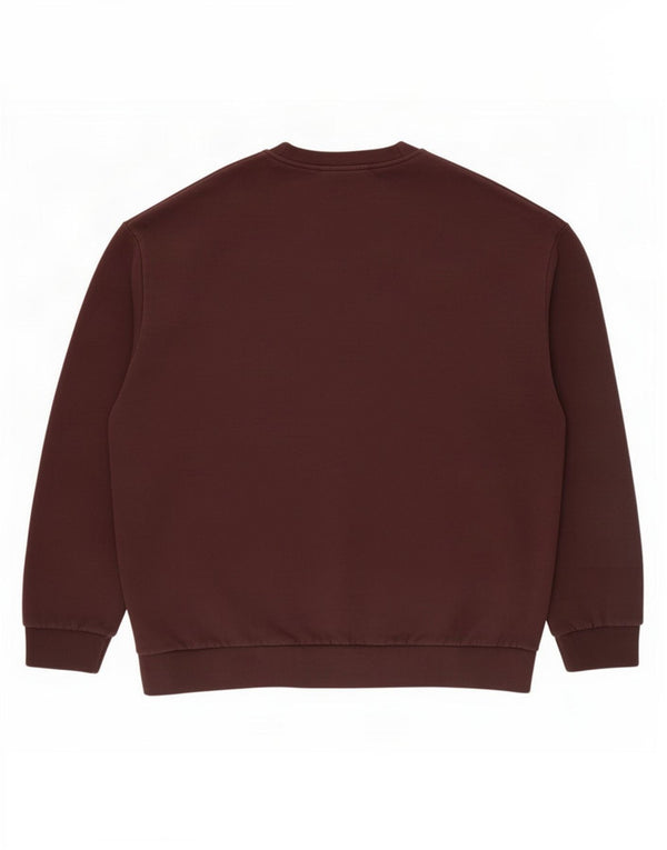 Adidas feminino gráfico oversized moletom jumper reino unido 12/14 médio marrom