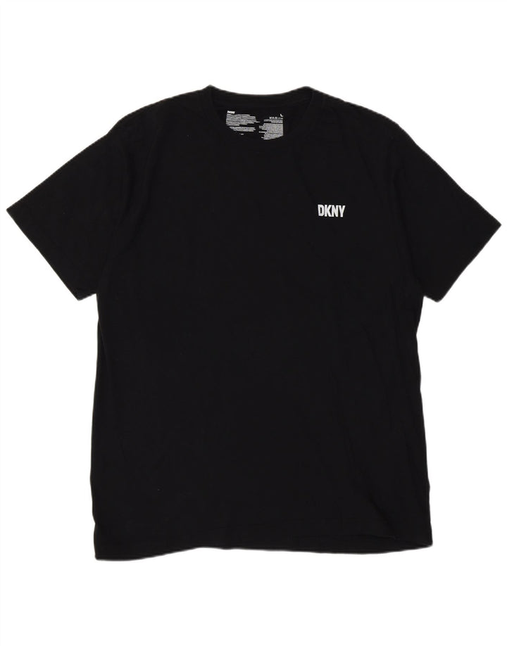 Camiseta masculina Dkny top grande algodão preto