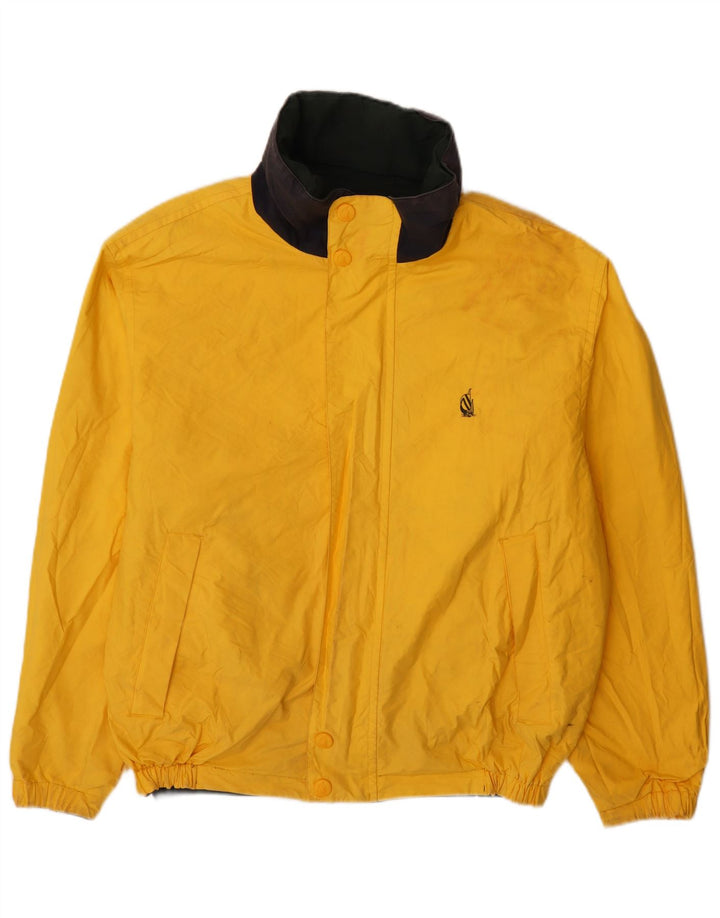 Jaqueta masculina reversível Nautica UK 40 grande algodão colorblock multicolorido