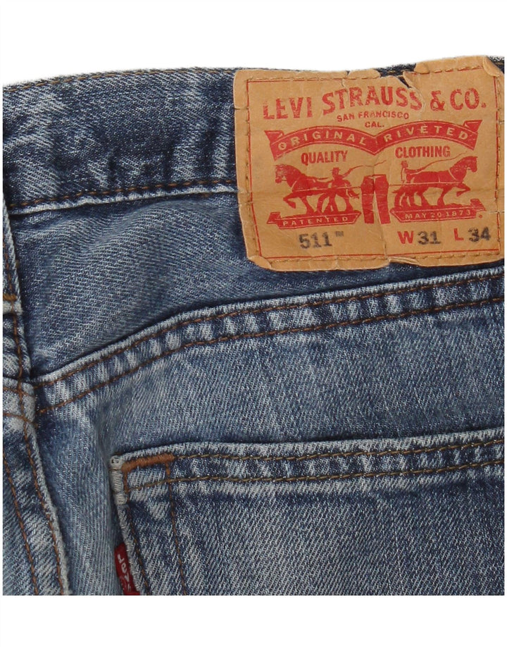 Jeans Levis 511 Slim Masculino W31 L31 Azul