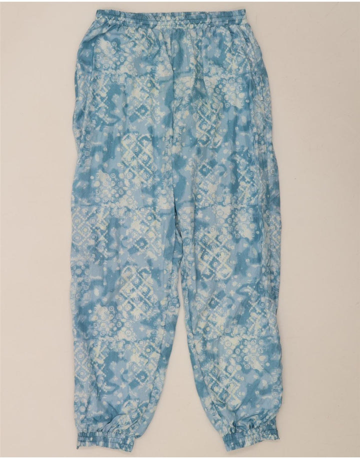 Fato de treino completo masculino vintage grande azul geométrico Nylon