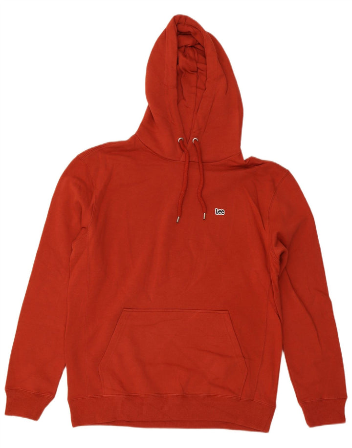 Suéter com capuz masculino LEE Regular Fit médio algodão vermelho