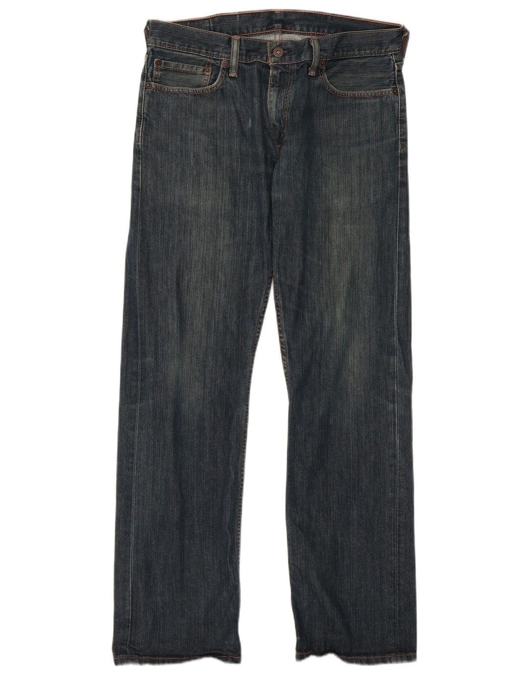 Levi's Masculino 514 Straight Jeans W34 L32 Azul Marinho Algodão