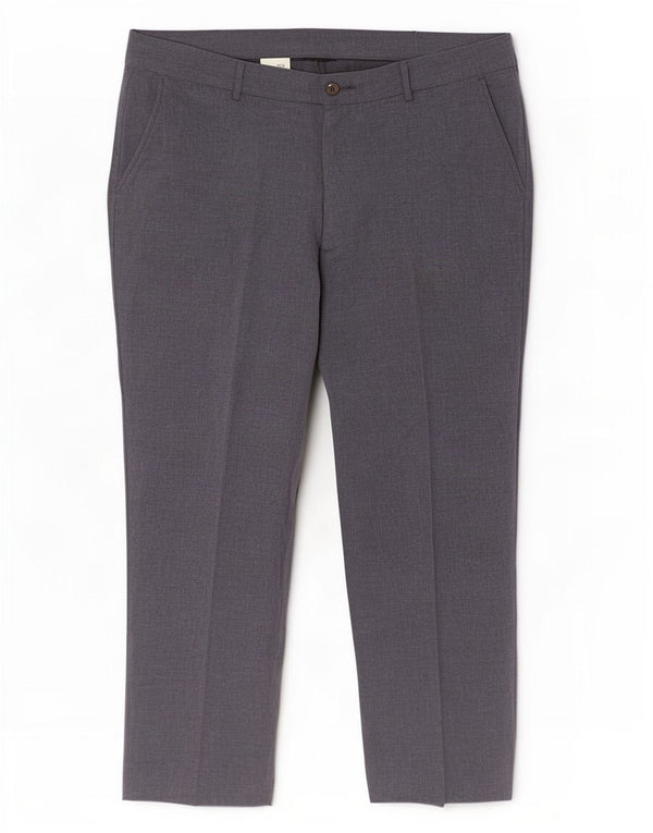 Calça masculina Farah Straight Suit W42 L29 poliéster cinza