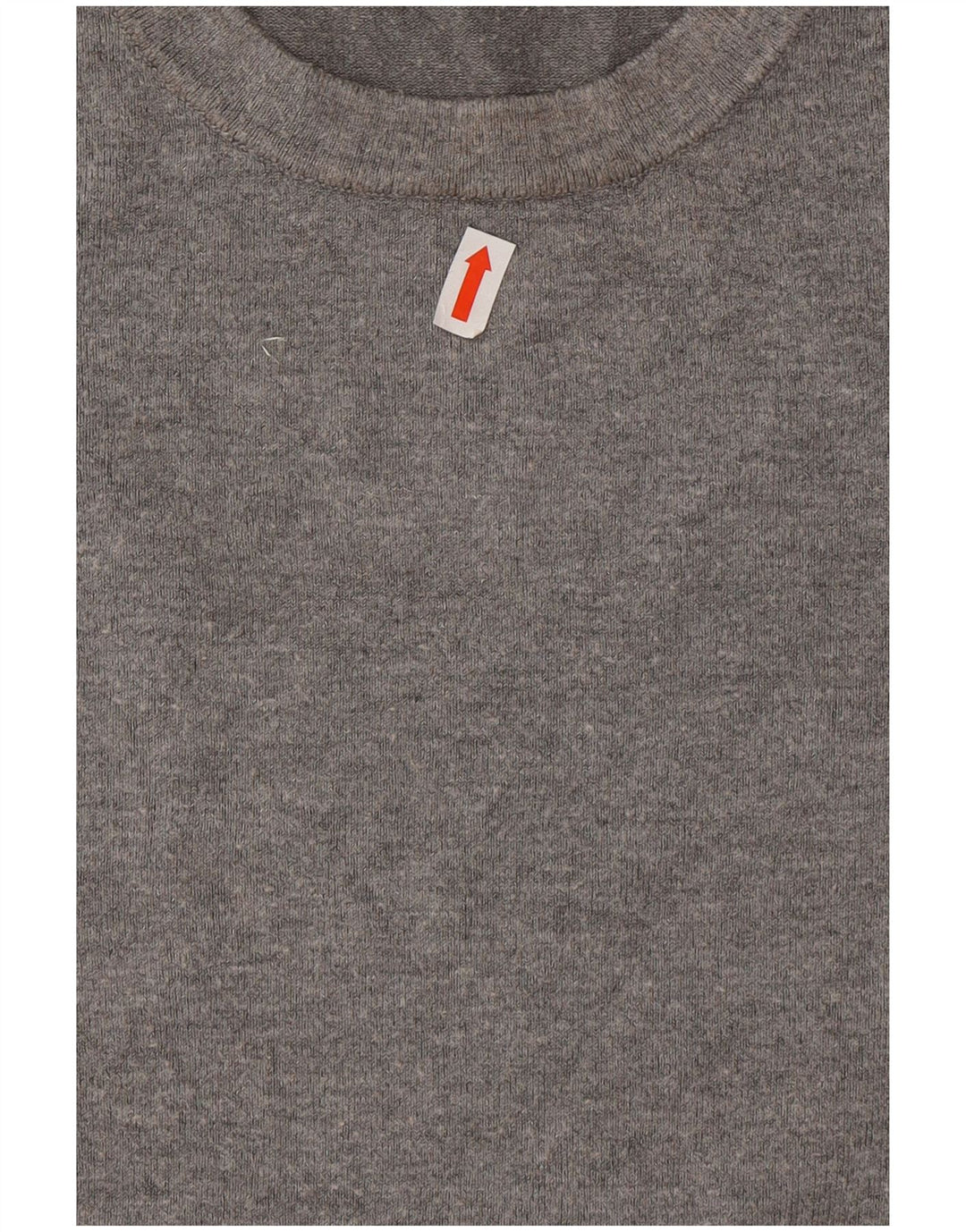 Zara Suéter feminino com gola redonda, Reino Unido 14, grande, cinza