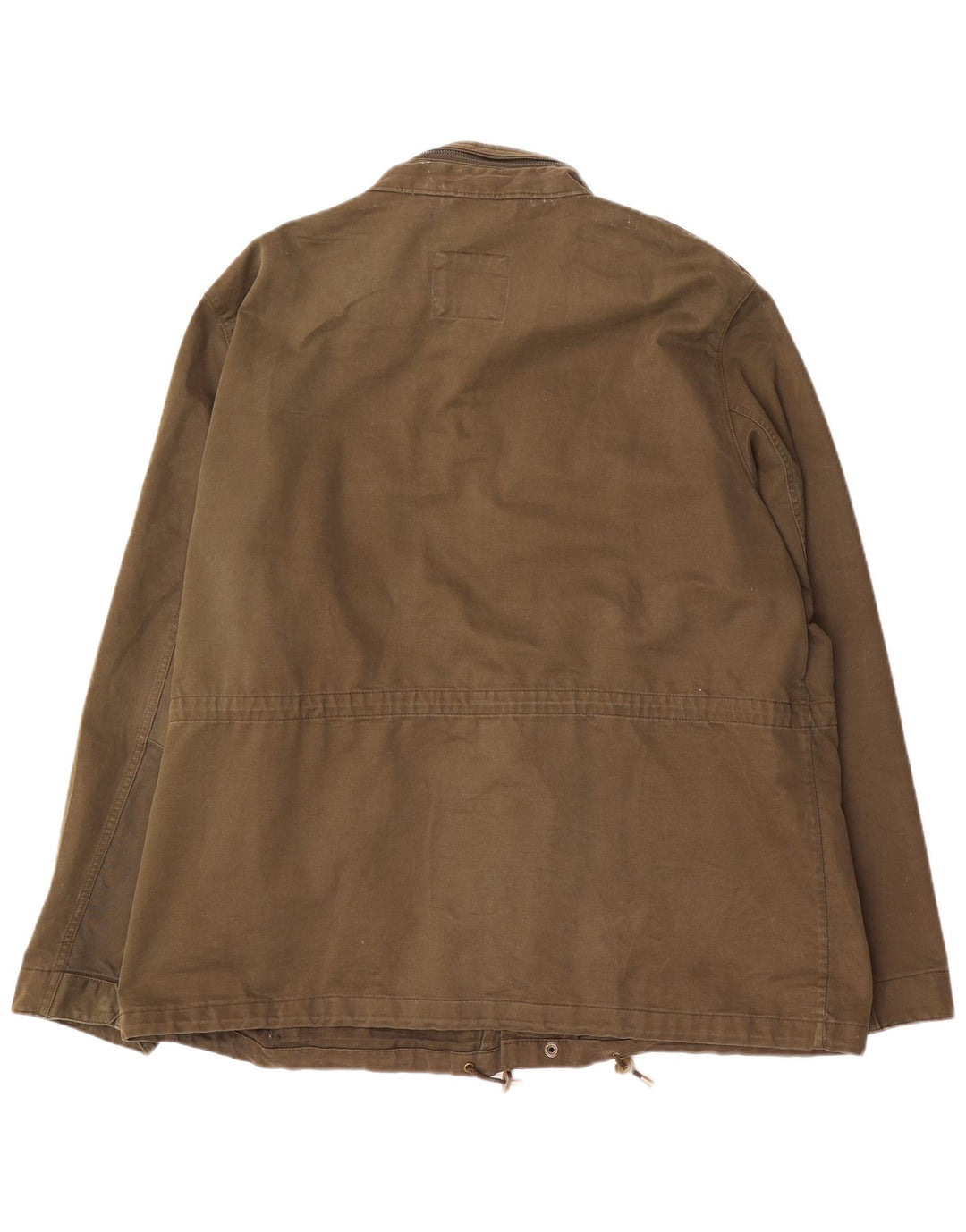 Jaqueta utilitária masculina Marks & Spencer UK 46 3XL algodão cáqui