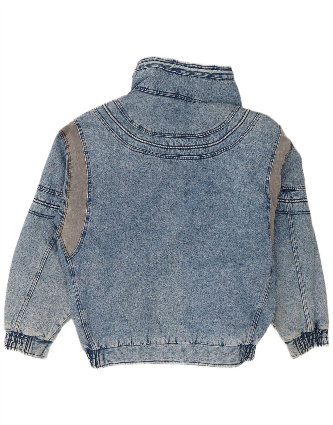 Jaqueta jeans feminina grande MONTANA Reino Unido 18 XL azul algodão