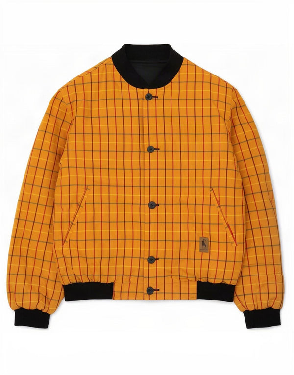 Jaqueta reversível masculina Steinbock EU 54 2XL algodão xadrez amarelo