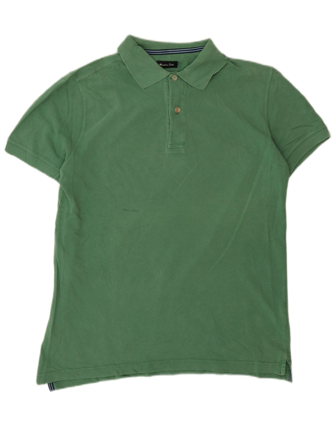 Camisa polo masculina Massimo Dutti verde médio