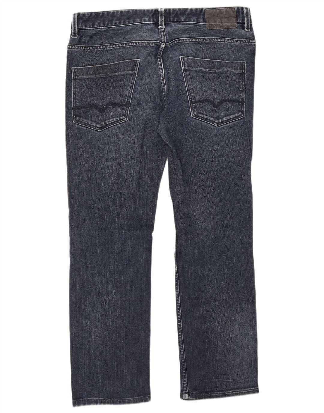 HUGO BOSS Calça jeans reta masculina W34 L27 algodão azul