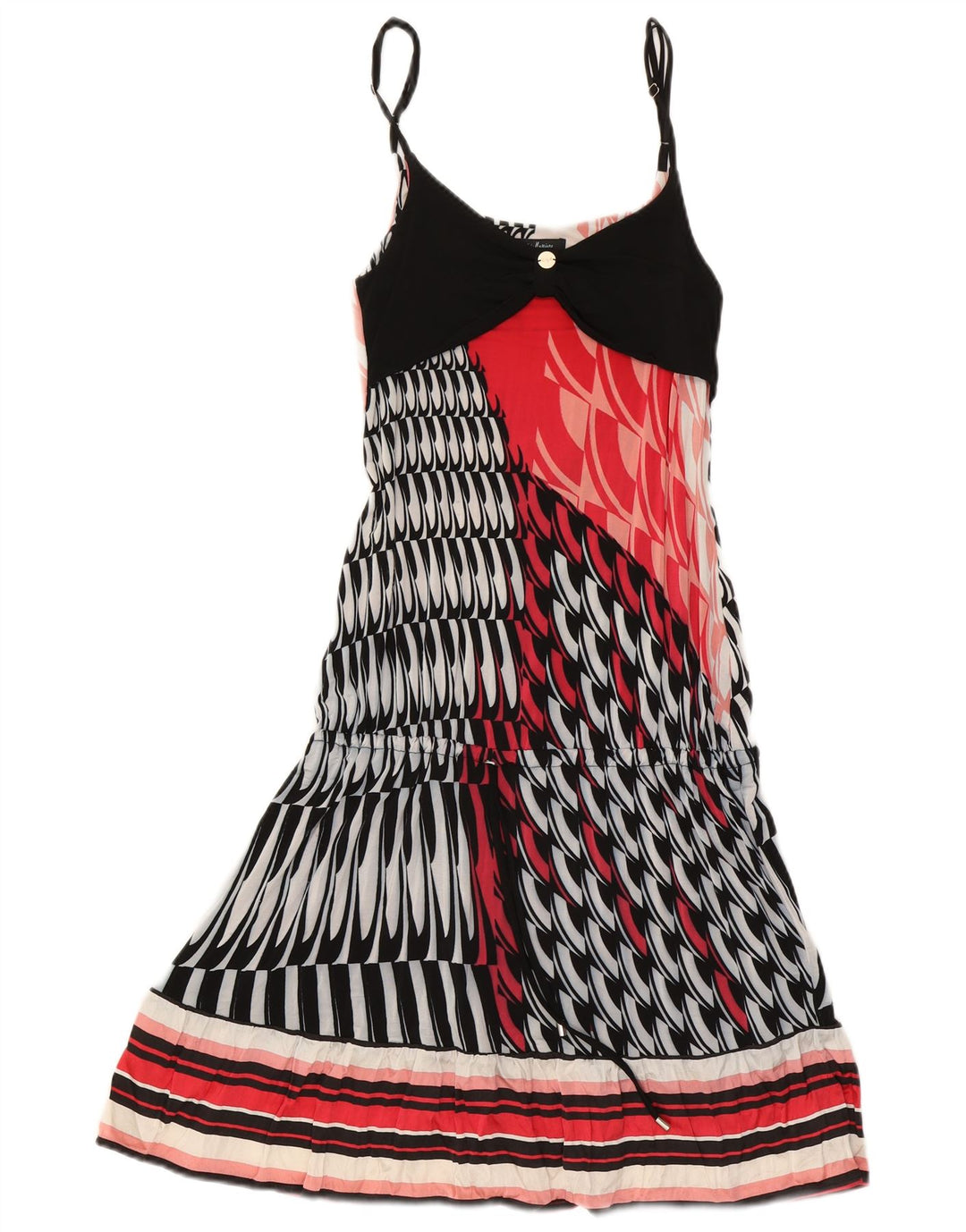 Guess By Marciano Vestido feminino com padrão abstrato IT 42 médio multicor