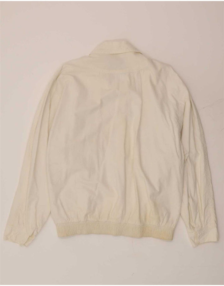 Jaqueta bomber masculina vintage UK 36 pequena branca