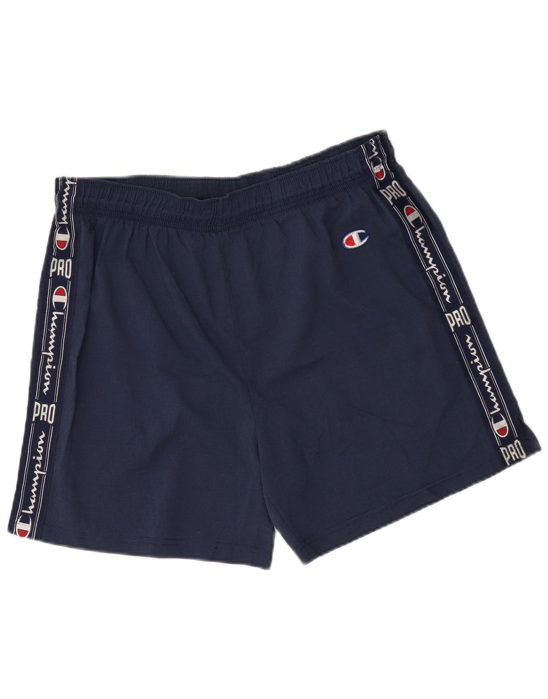 Shorts esportivos gráficos masculinos Champion XL azul marinho poliéster