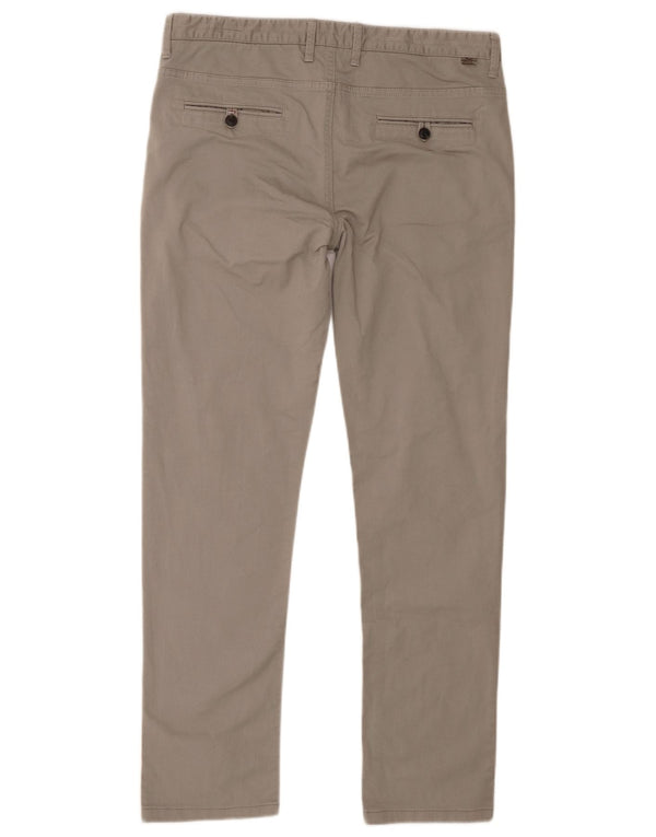 Calça Chino Reta Masculina Zara EU 44 Grande W34 L31 Cinza