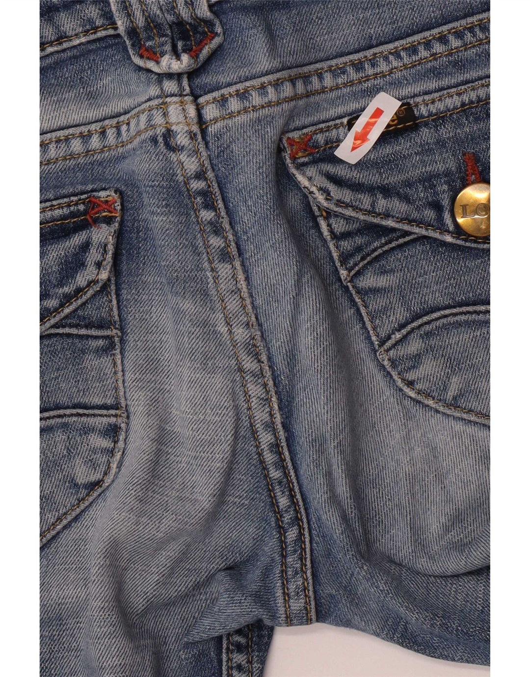 Lee Womens Bootcut Jeans W27 L33 Algodão Azul