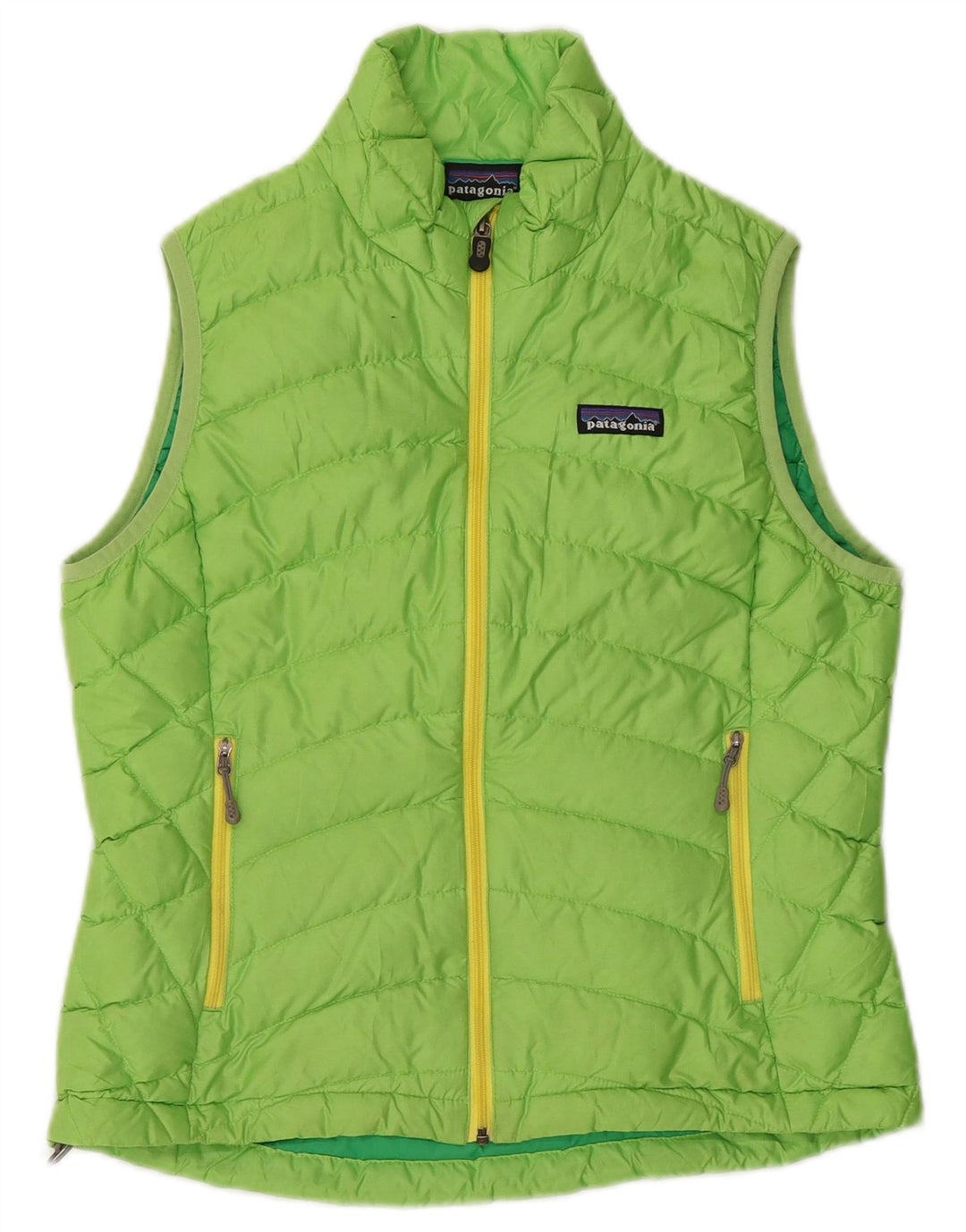 Colete acolchoado feminino Patagonia UK 10 pequeno poliéster verde