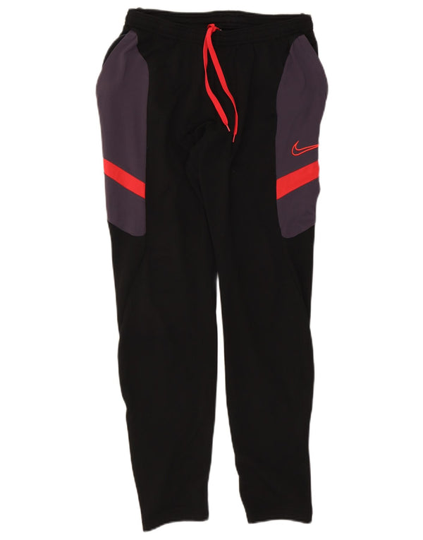 Calça de treino feminina Nike UK 12 médio preto colorblock poliéster