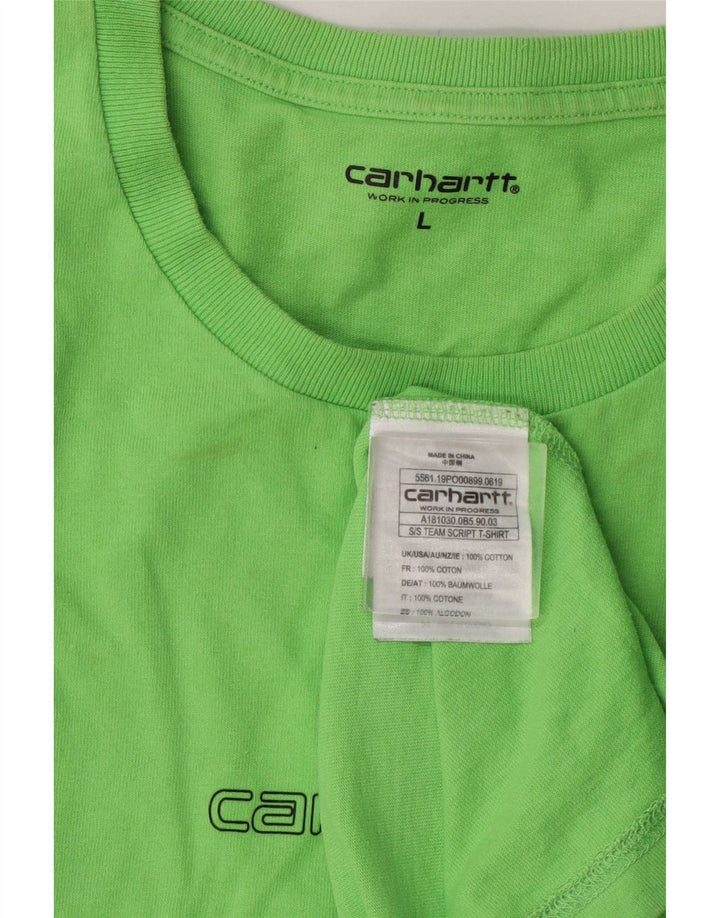 Camiseta masculina Carhartt grande algodão verde