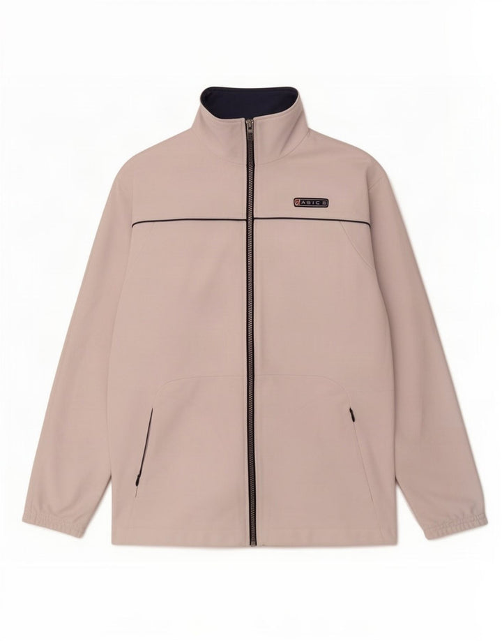 Asics Mens Tracksuit Top Jacket Pequeno Poliéster Branco