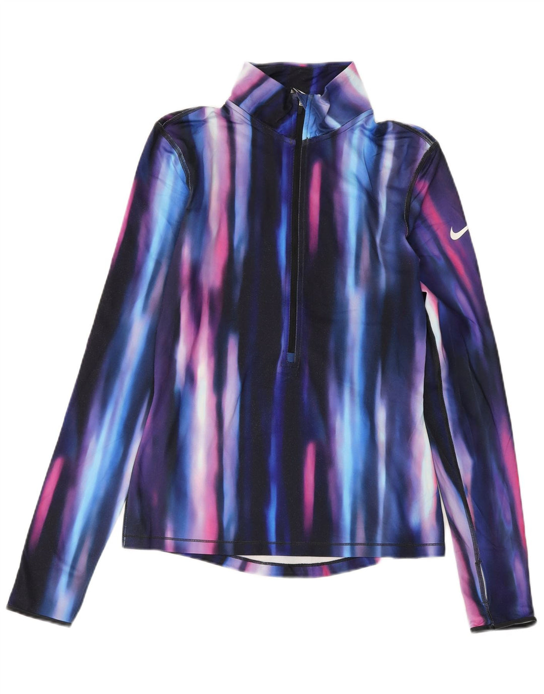 NIKE Womens Dri Fit Pullover Treino Top UK 8 Pequeno Multicolorido