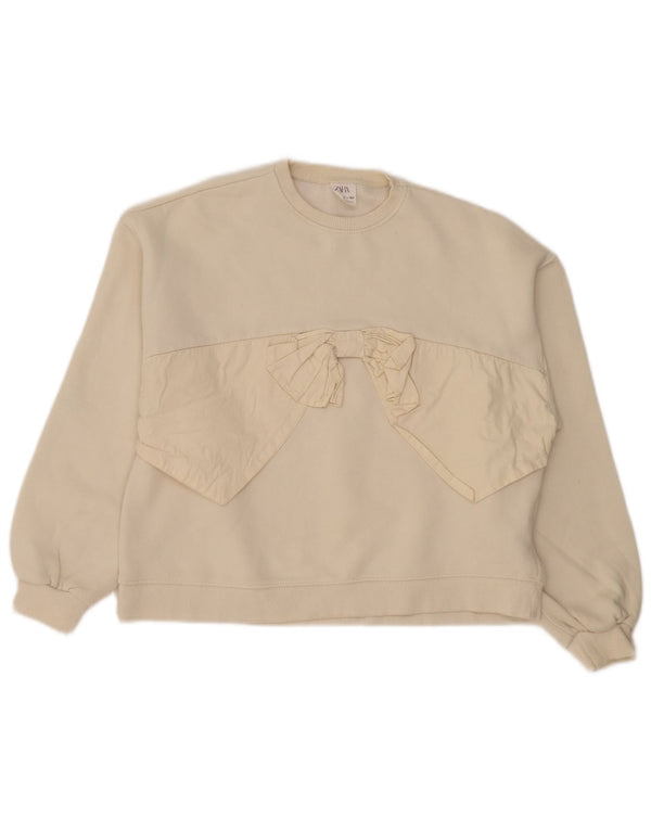 Moletom feminino Zara 13-14 anos algodão branco