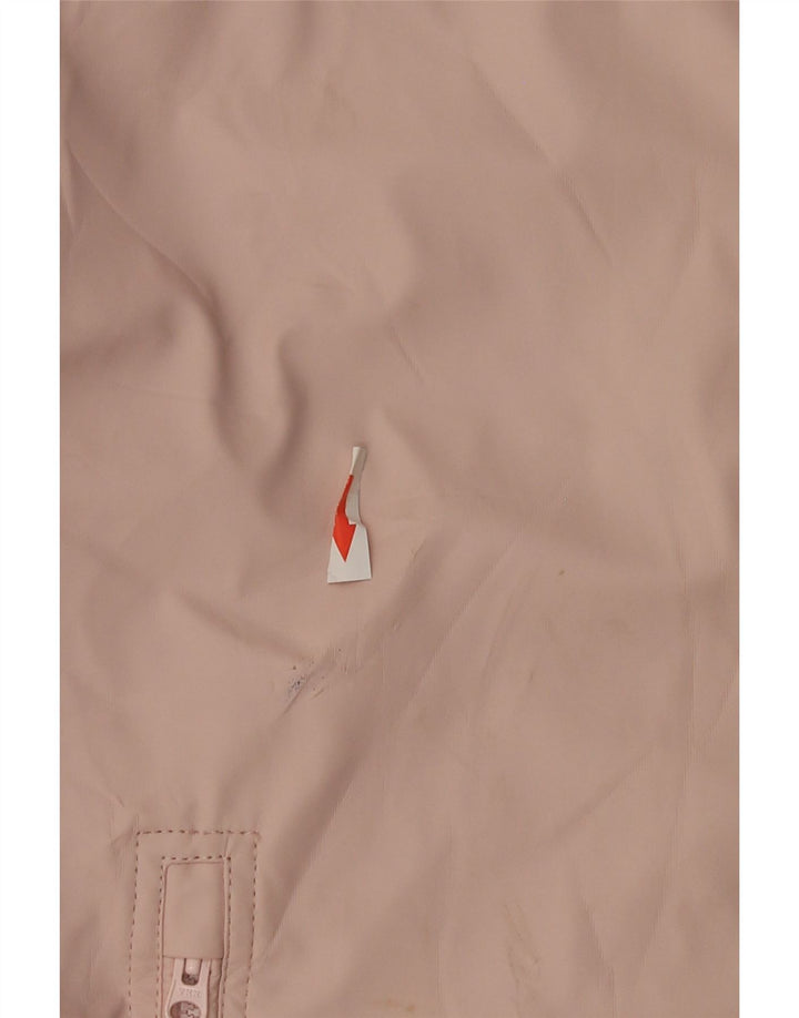 Jaqueta corta-vento feminina com capuz French Connection EUA 8 rosa médio