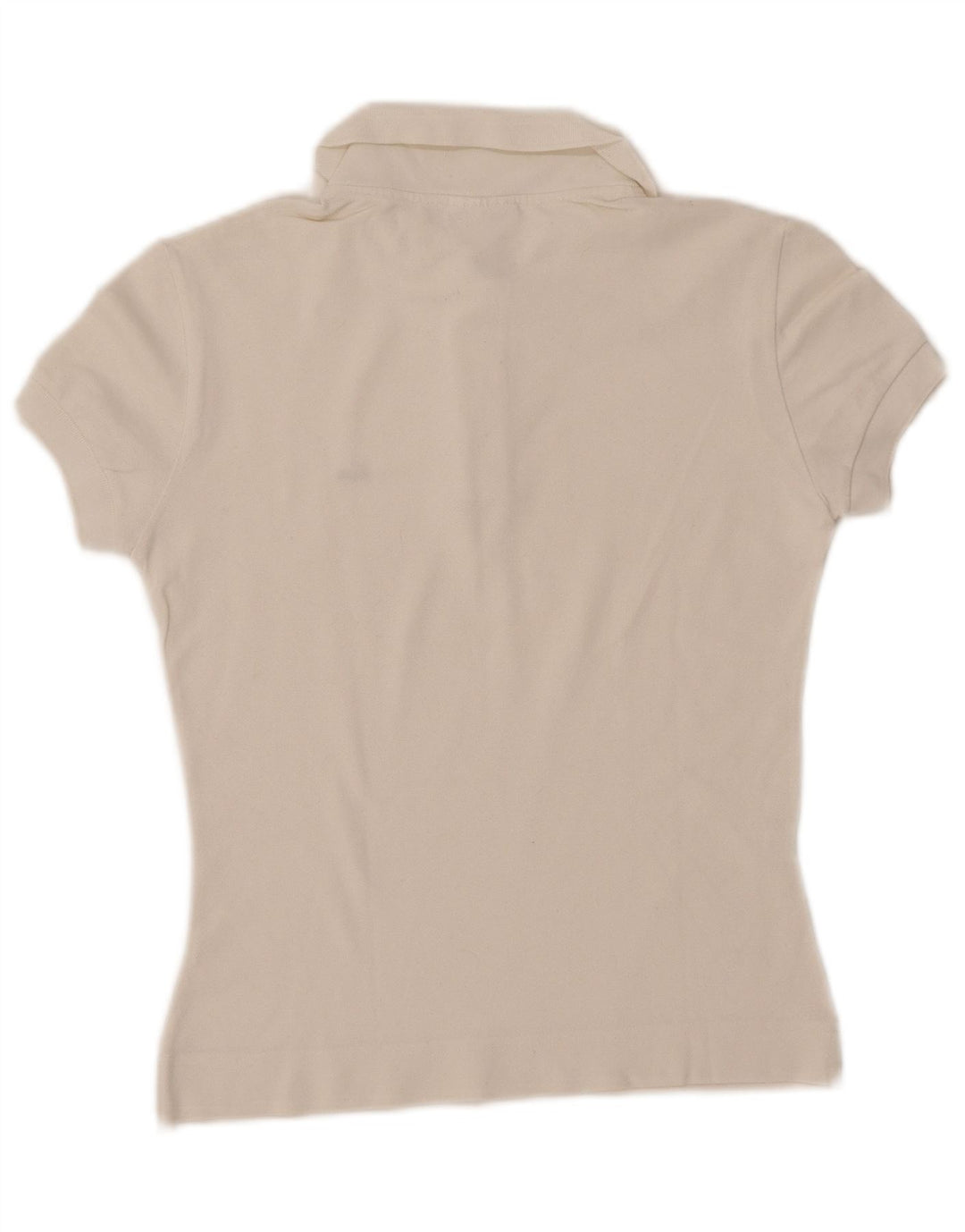 Camisa polo feminina LACOSTE tamanho 38 algodão branco médio