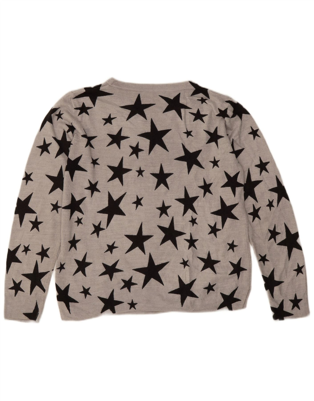 Suéter feminino Marks & Spencer com gola canoa Reino Unido 14 grande cinza