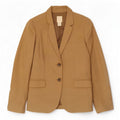 Jaqueta blazer feminina de 2 botões J. Crew US 10 grande lã marrom