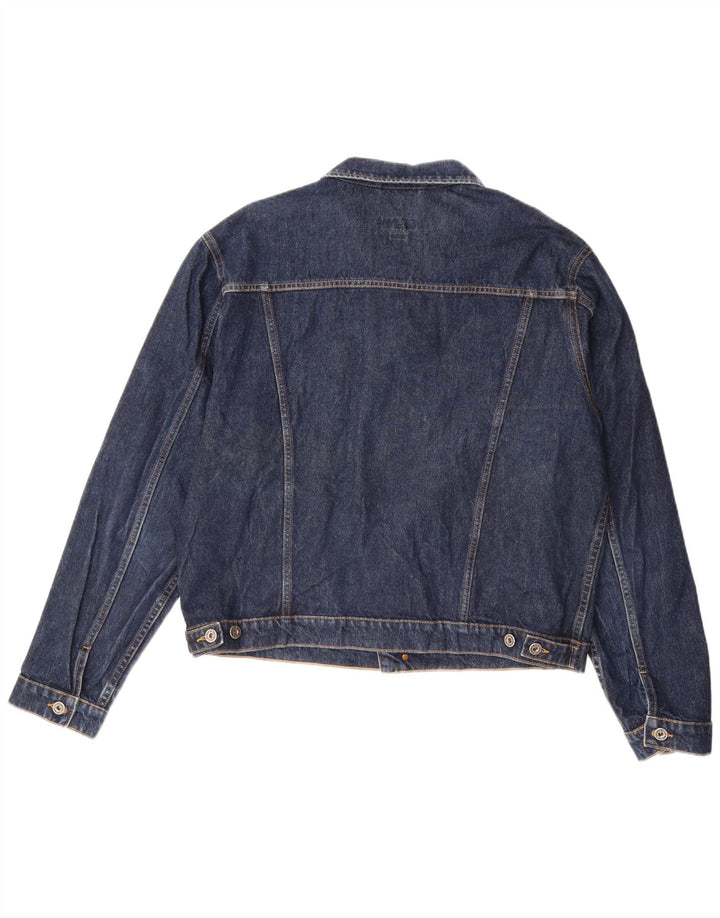 Jaqueta jeans masculina MUSTANG UK 40 XL algodão azul marinho