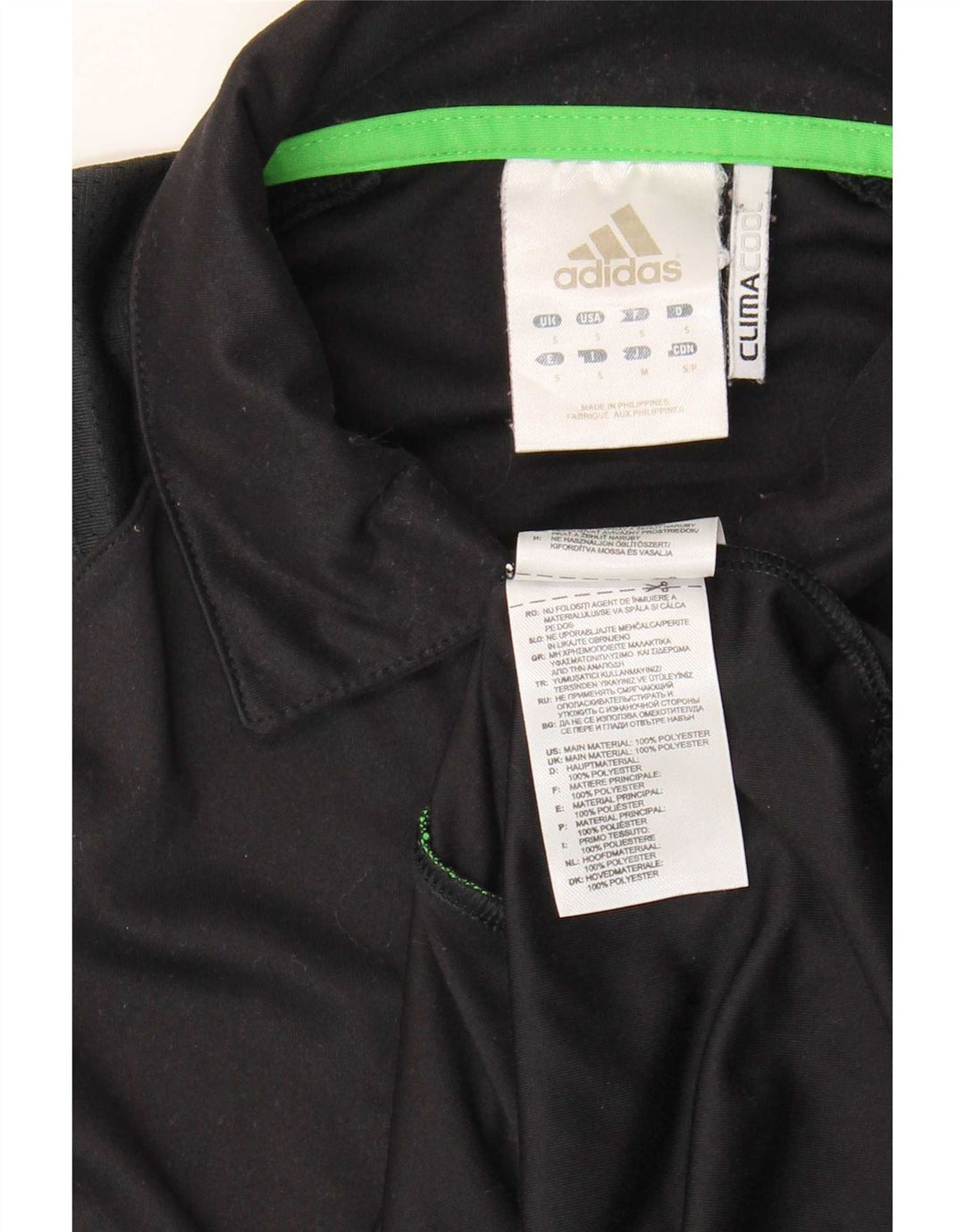 Adidas Mens Climacool Polo Shirt Pequeno Poliéster Preto