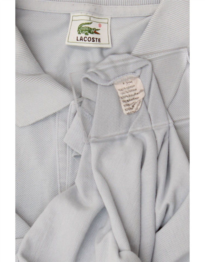 Camisa polo masculina Lacoste tamanho 5 grande algodão cinza