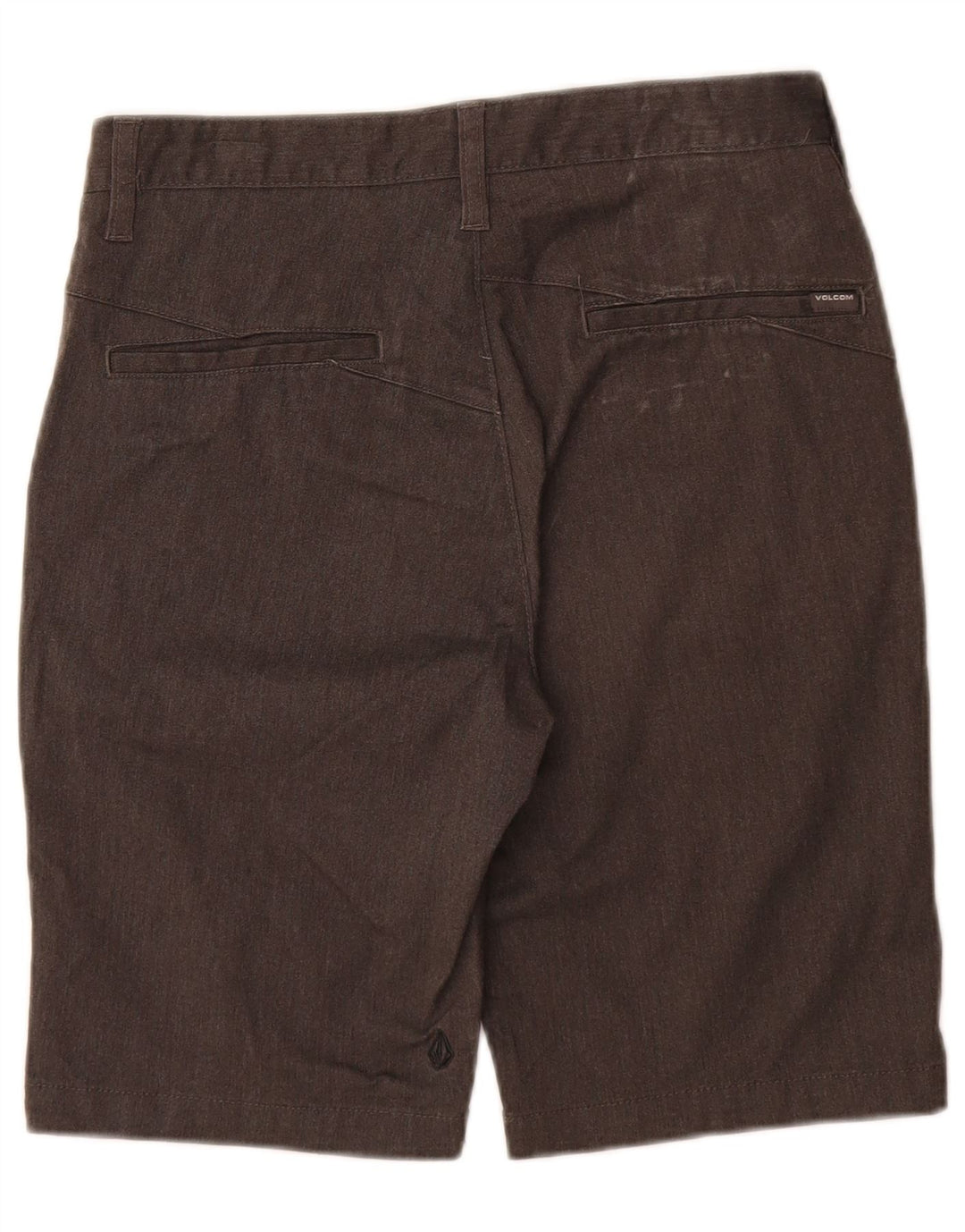 Volcom Mens Chino Shorts W28 Pequeno Algodão Cinza