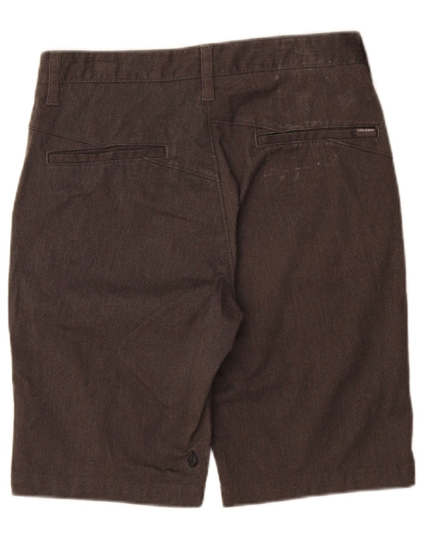 Volcom Mens Chino Shorts W28 Pequeno Algodão Cinza